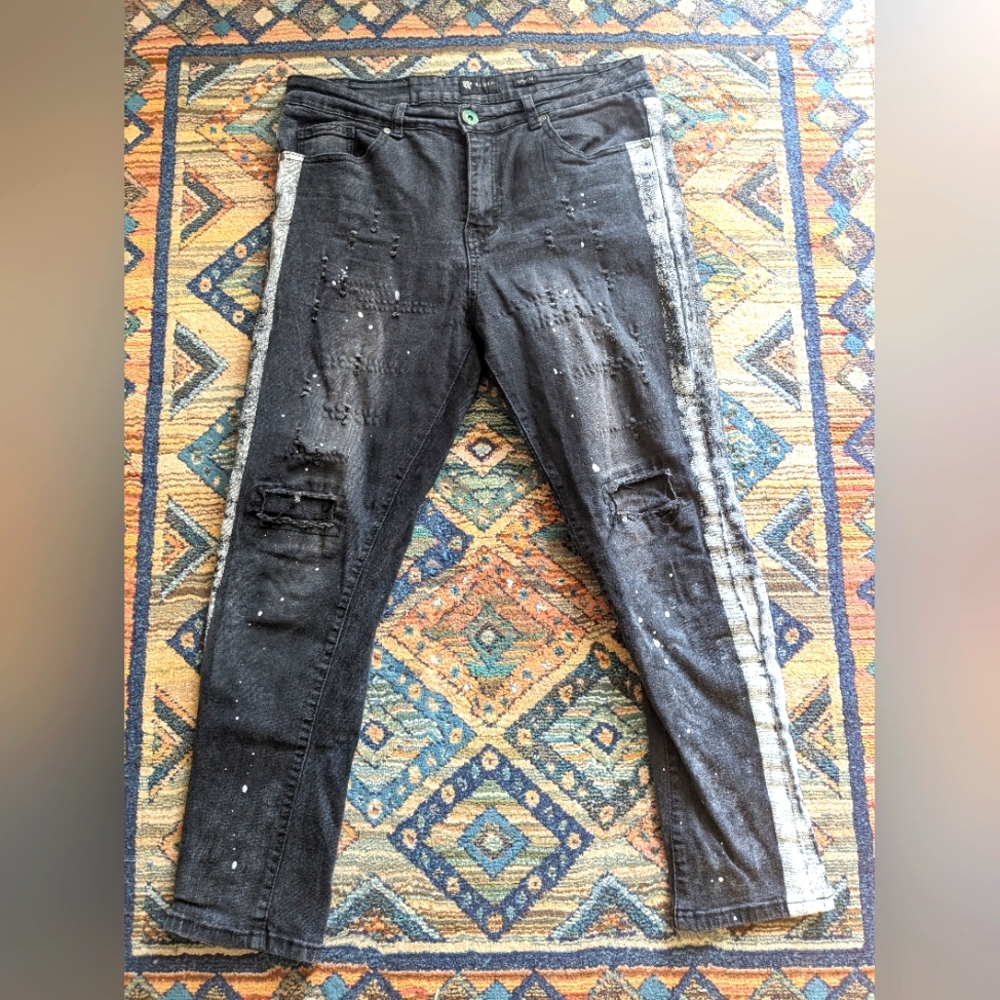 Waimea Distressed Bleached Skinny Jeans | Size 34